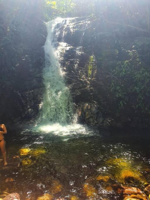 100Mts Da Praia Com Churrasqueira, Piscina E Wi-Fi Caraguatatuba Exteriör bild
